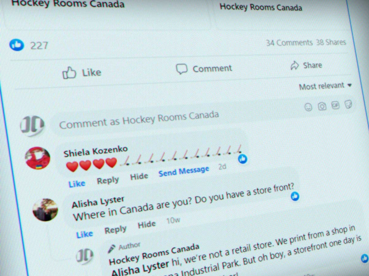 hockey rooms canada ecommerce online marketing edmonton